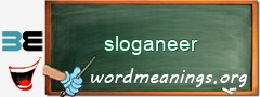 WordMeaning blackboard for sloganeer